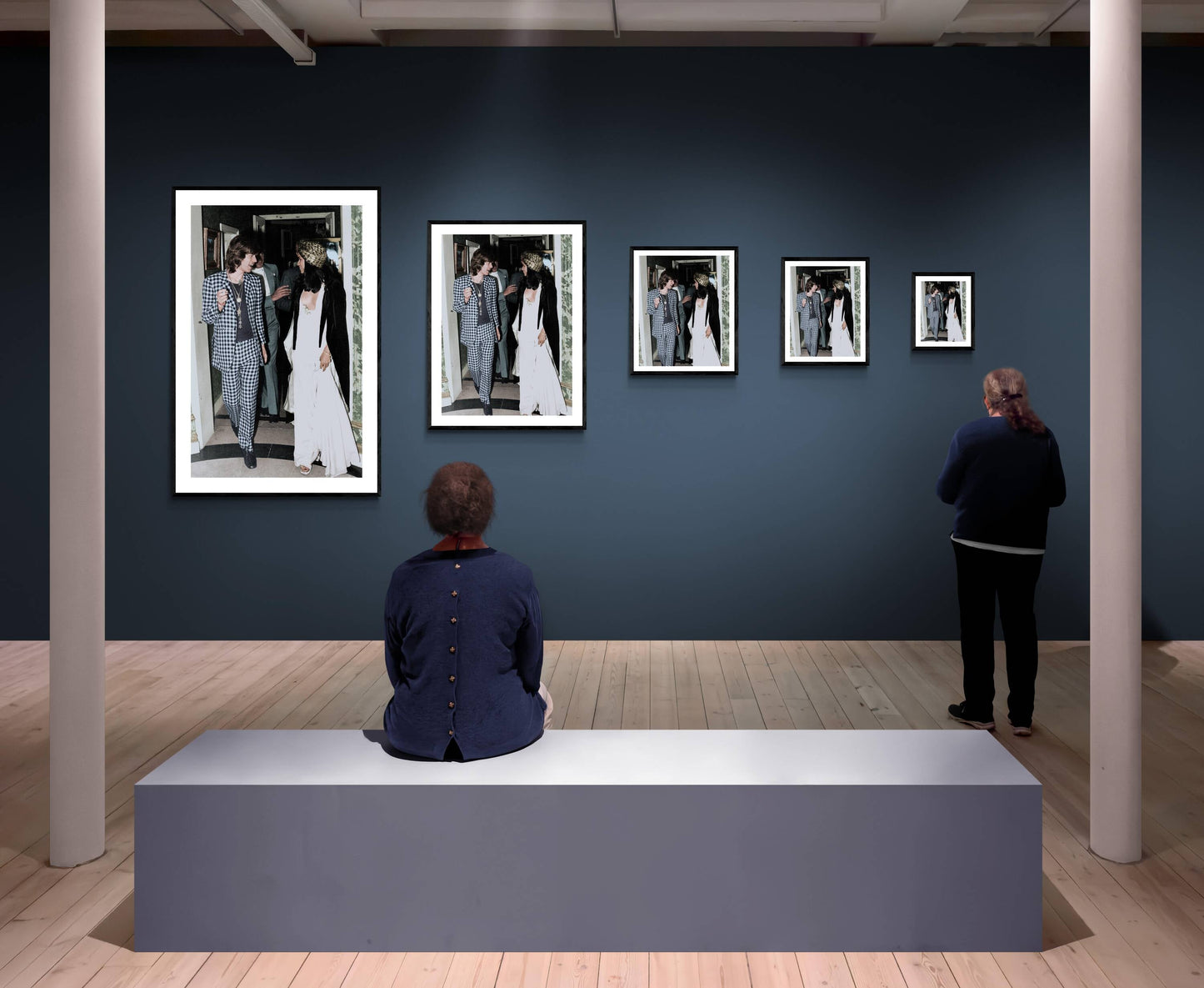 Mick und Bianca Jagger in Paris