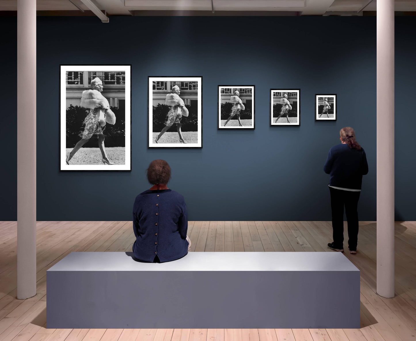 Marilyn Monroe auf einem Spaziergang