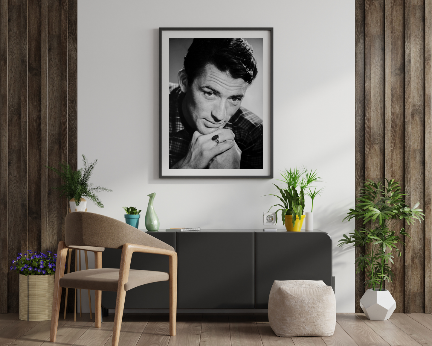 Gregory Peck Closeup Portrait