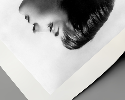 Audrey Hepburn Stunning Profile Portrait
