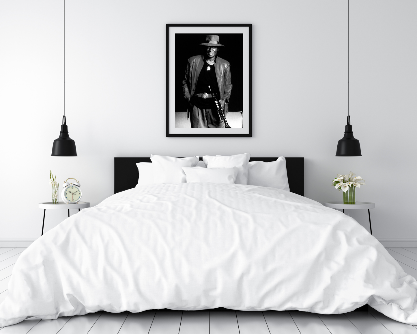 Johnny Cash joue de l'harmonica