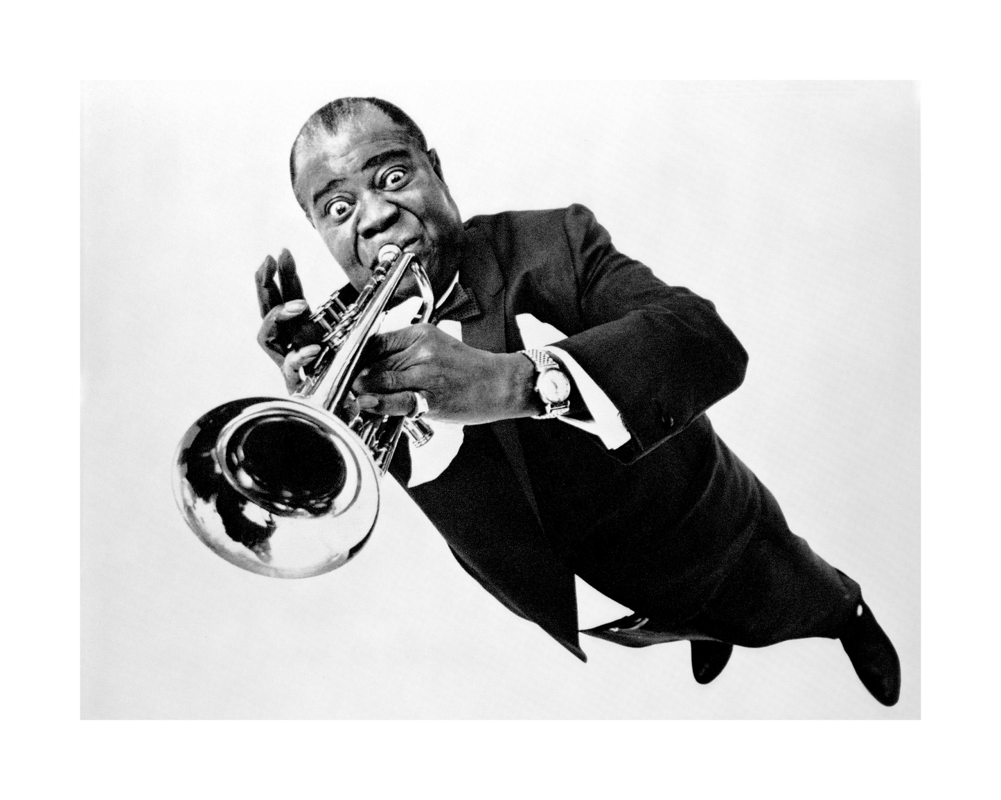 Louis Armstrong Quirky Trumpet Portrait
