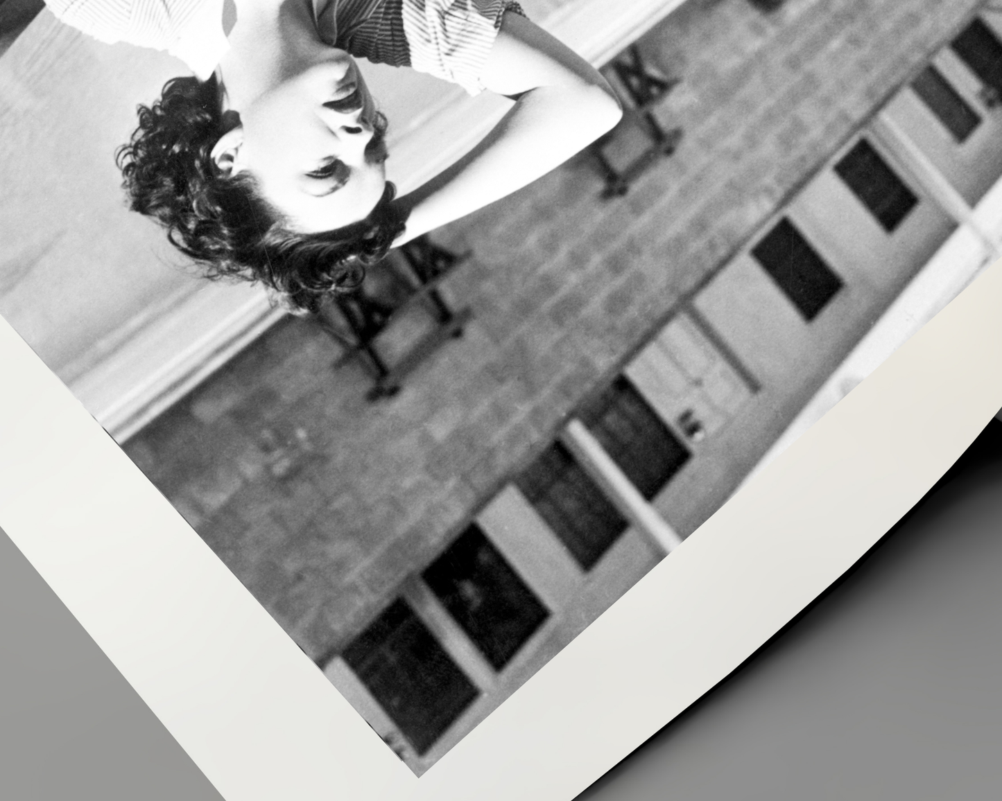 Judy Garland Sitting Poolside