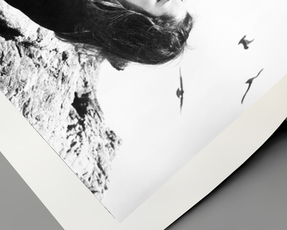 Elizabeth Taylor Sitting on Beach