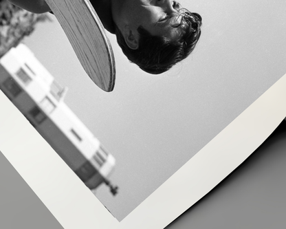 Hugh O'Brian Posed with Water Skis