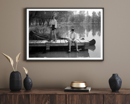 Ray Milland and Rosalind Russel on the Lake