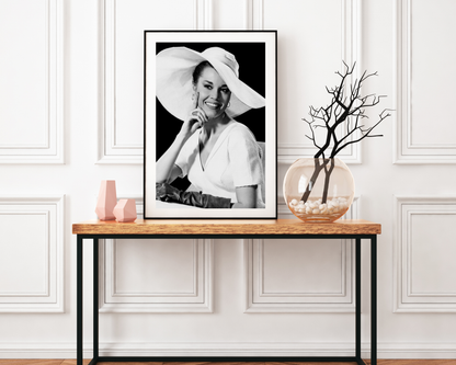 Jane Fonda Smiling in Hat