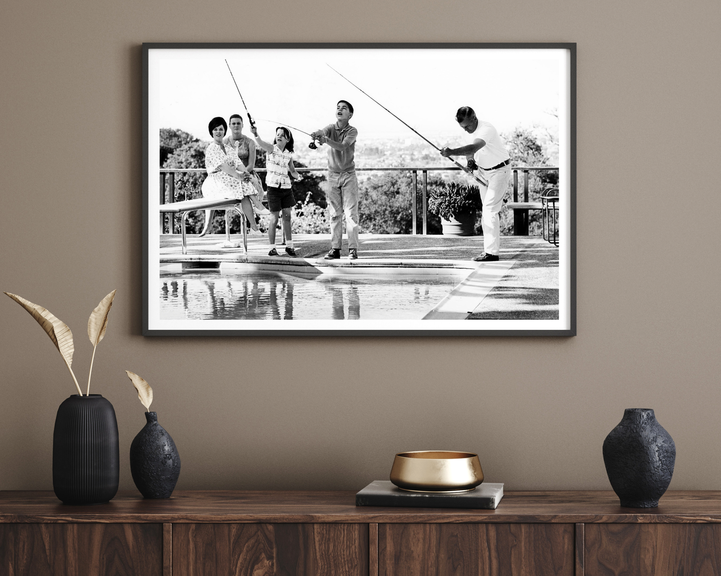 Shirley Temple Fishing with Family