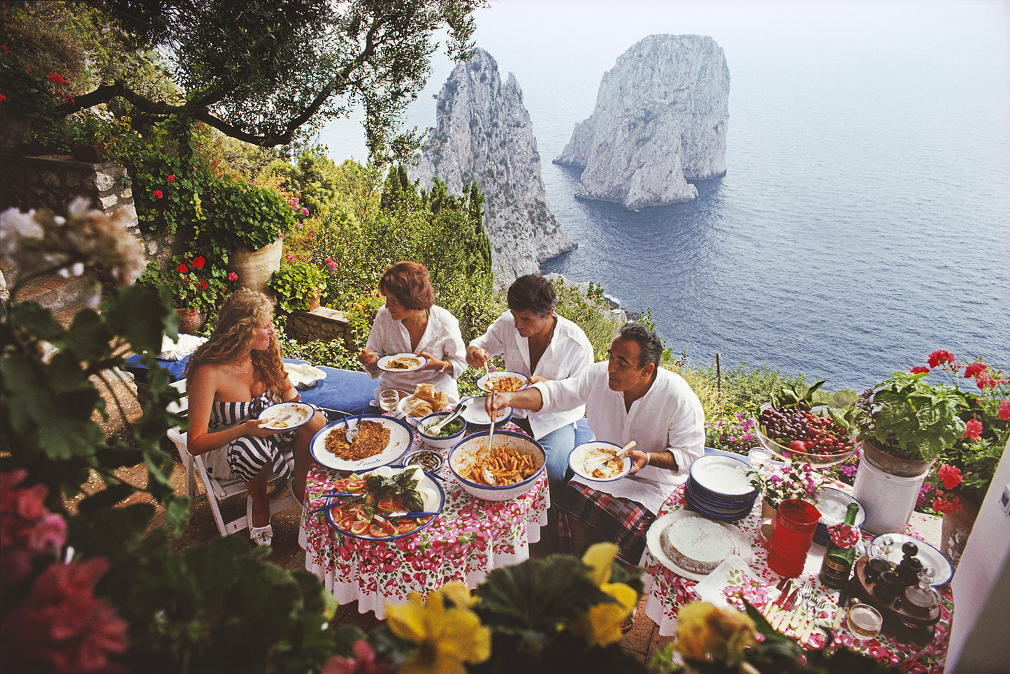 Dîner en plein air à Capri