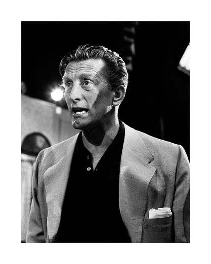 Kirk Douglas on the Set