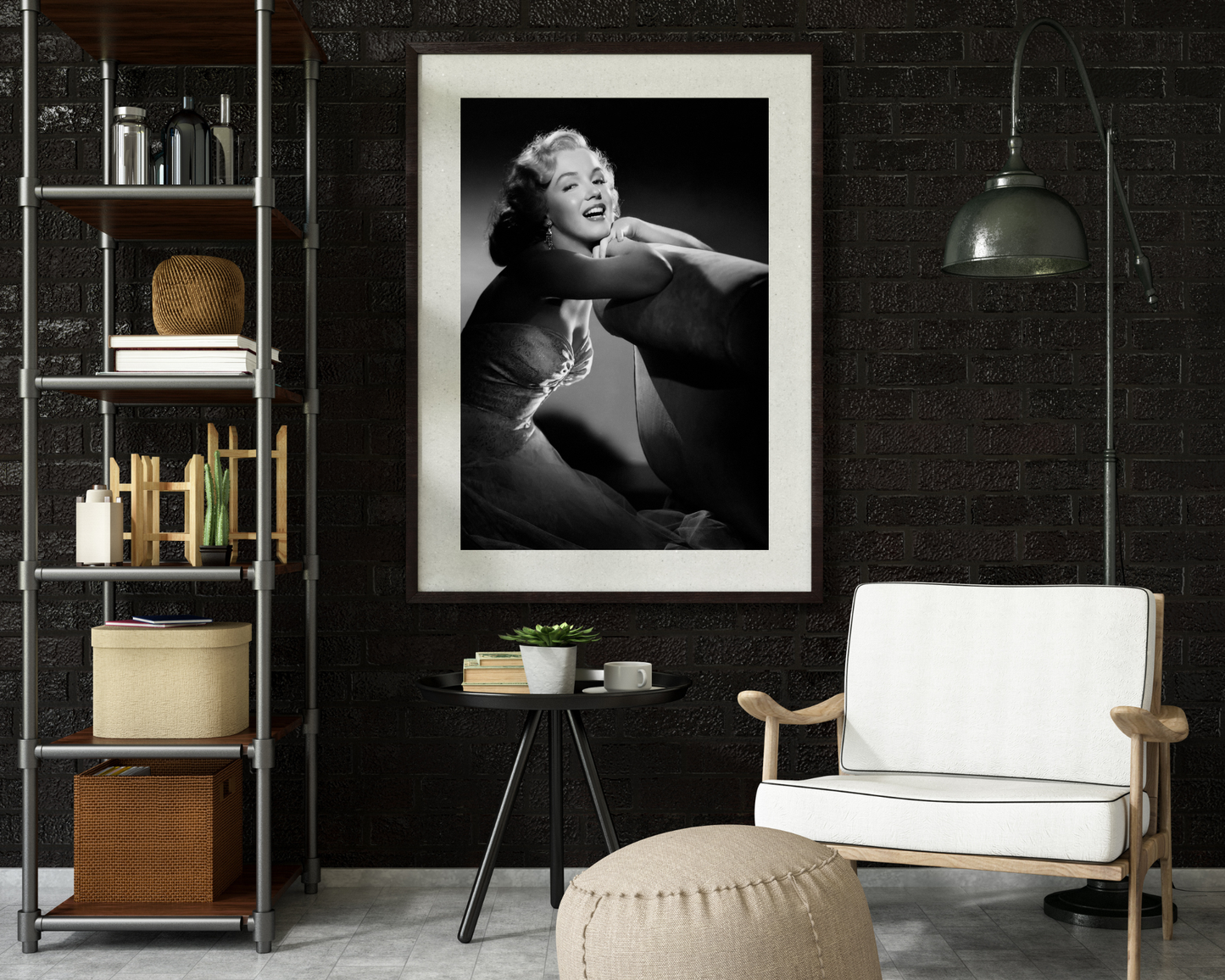Marilyn Monroe: Dramatic and Elegant Portrait