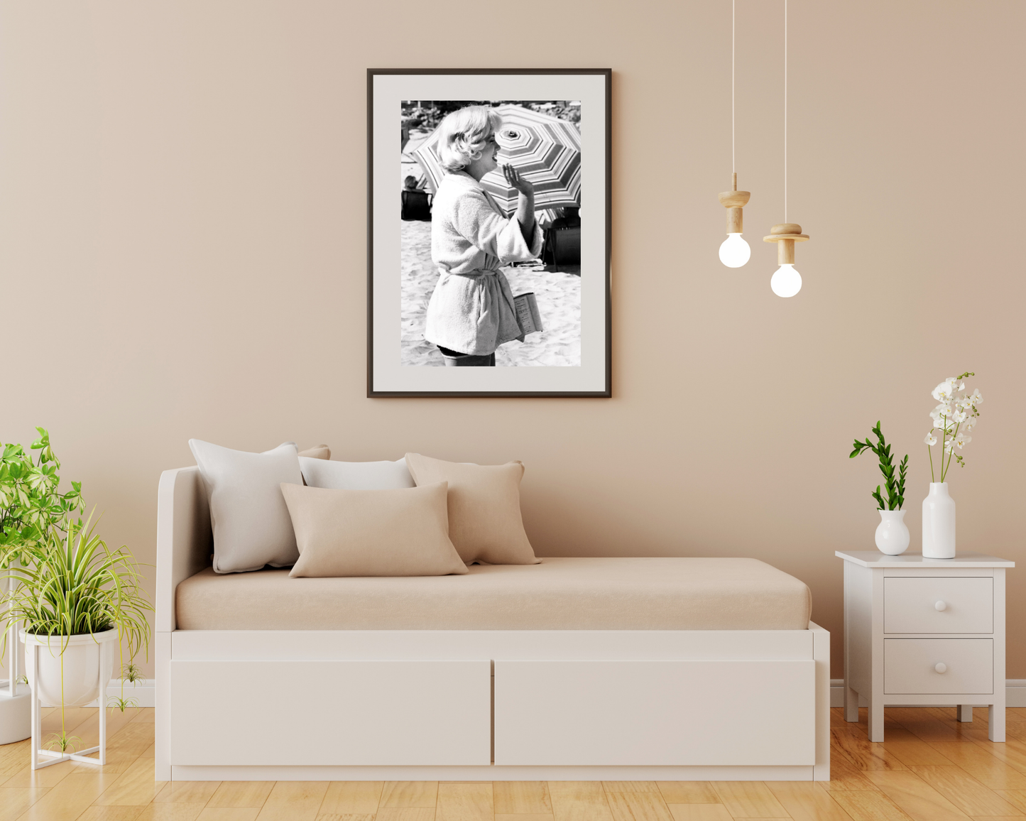 Marilyn Monroe: Behind Beach Scene for Some Like It Hot