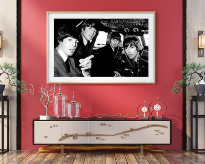 The Beatles in a Cockpit