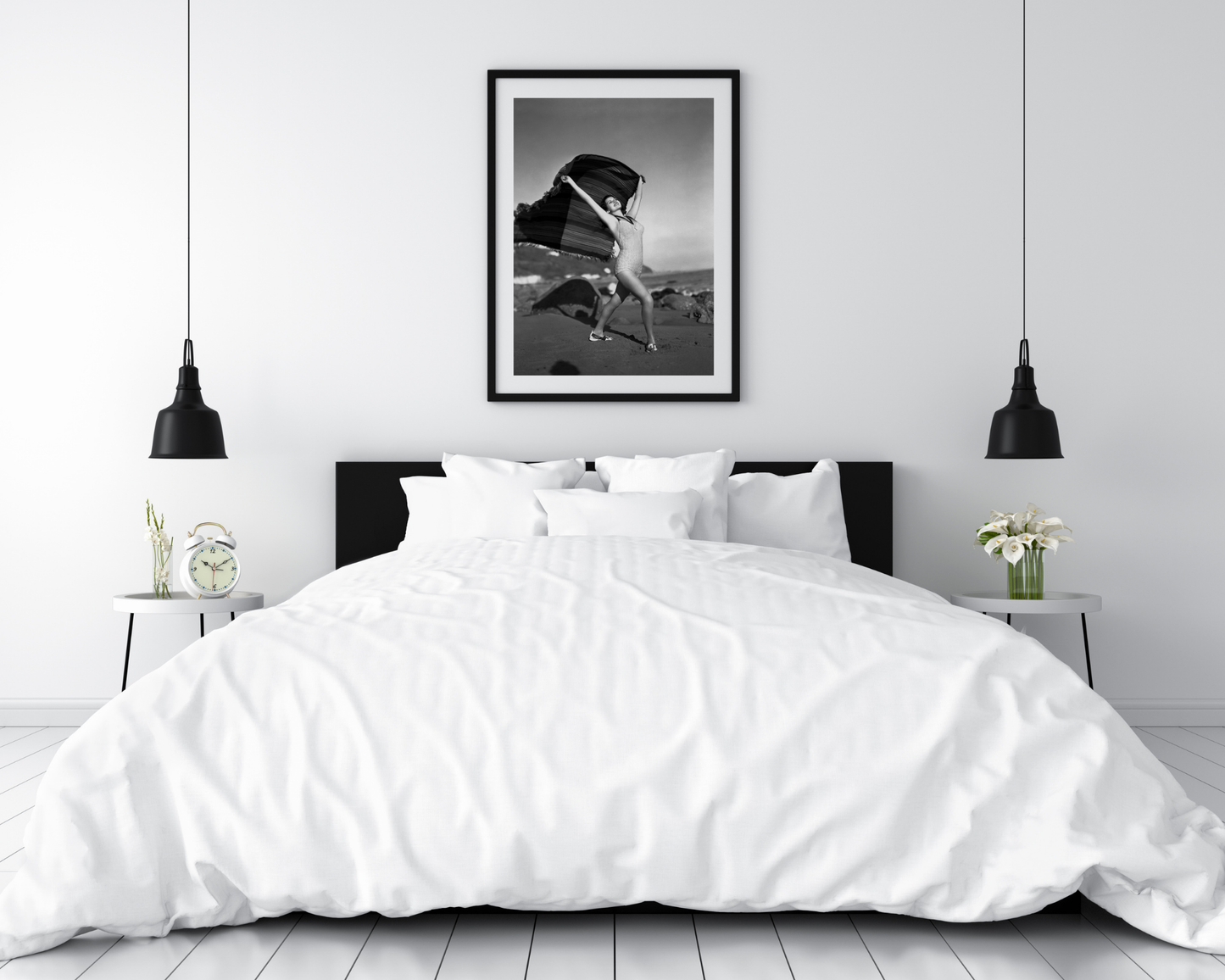 Rita Hayworth on the Beach