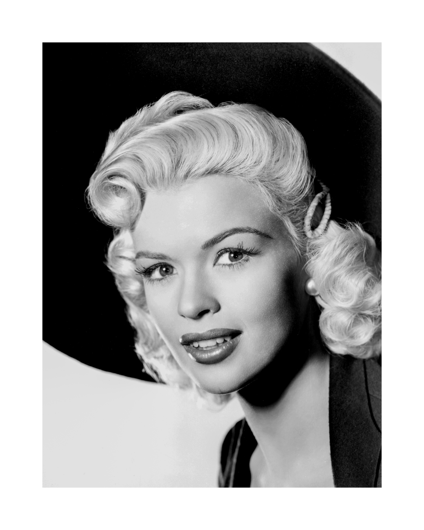 Jayne Mansfield Smiling in Hat