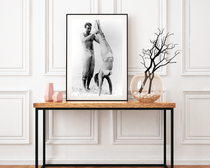 Sean Connery: Beach Handstand