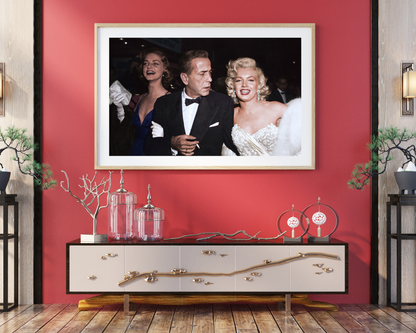Lauren Bacall, Humphrey Bogart et Marilyn Monroe à la première