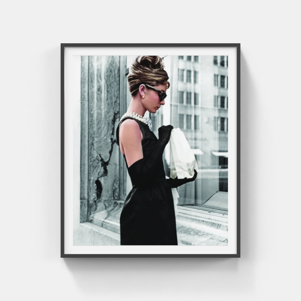 Audrey Hepburn "Breakfast at Tiffany's" Iconic Shot