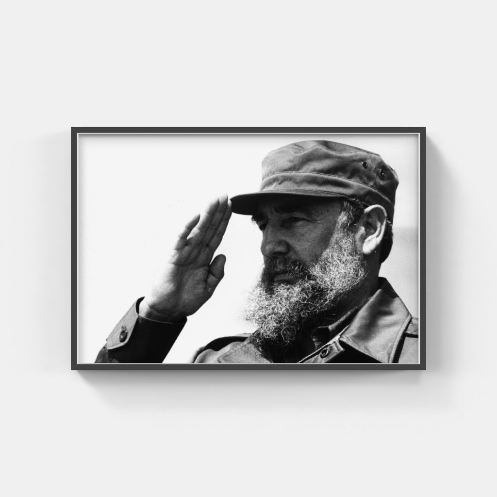 Fidel Castro Saluting