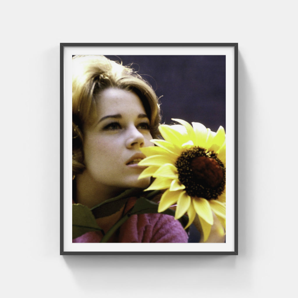 Jane Fonda with Sunflower