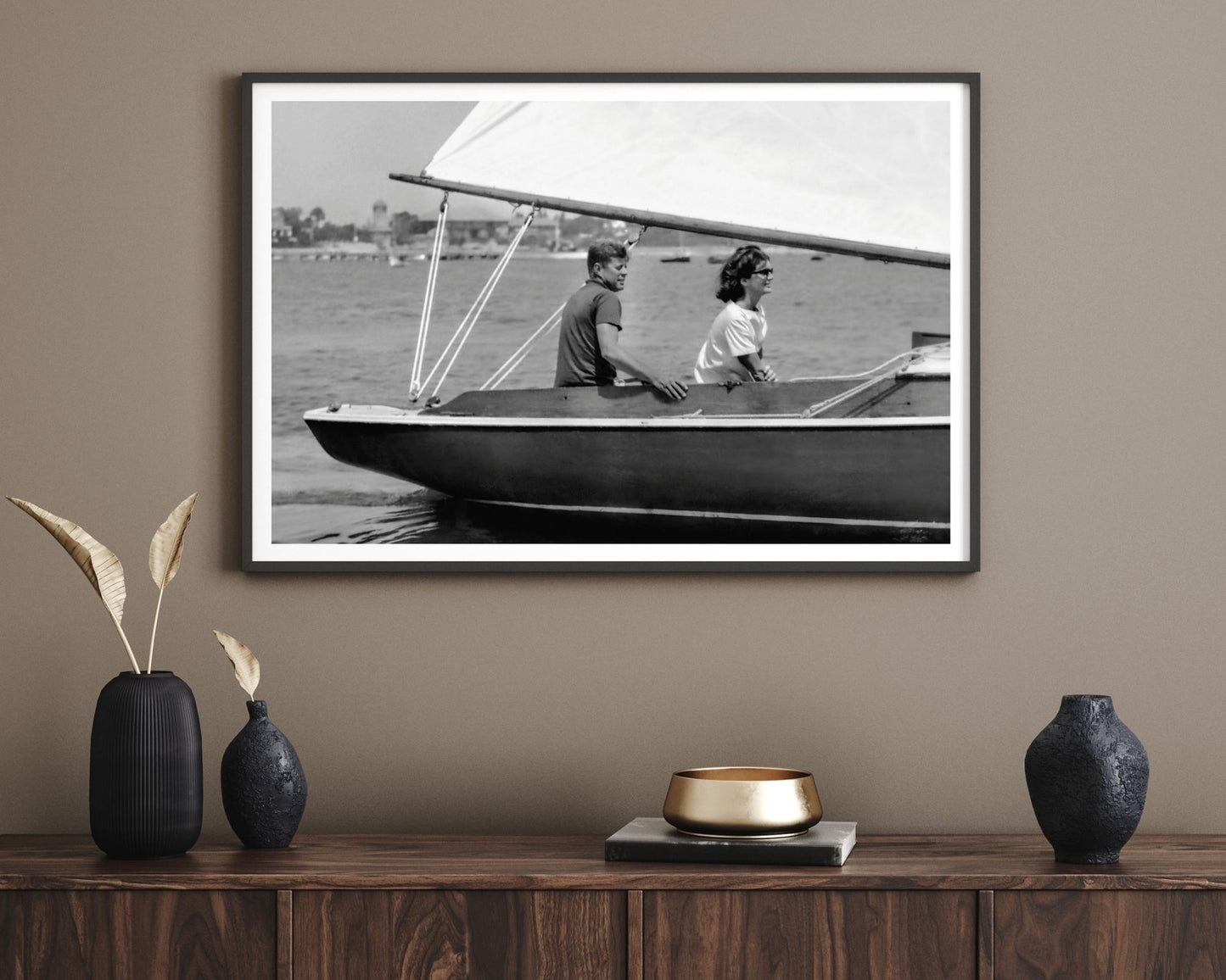 John F. Kennedy and Jackie Kennedy Sailing