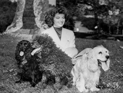 Katharine Hepburn with Dogs