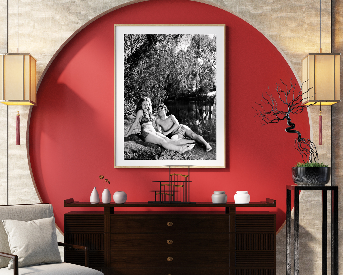 Home in Indiana Lake Scene