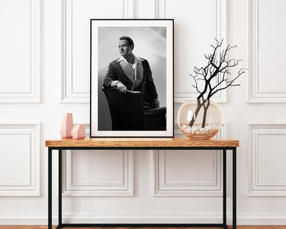 Orson Welles Posed in Smoking Jacket