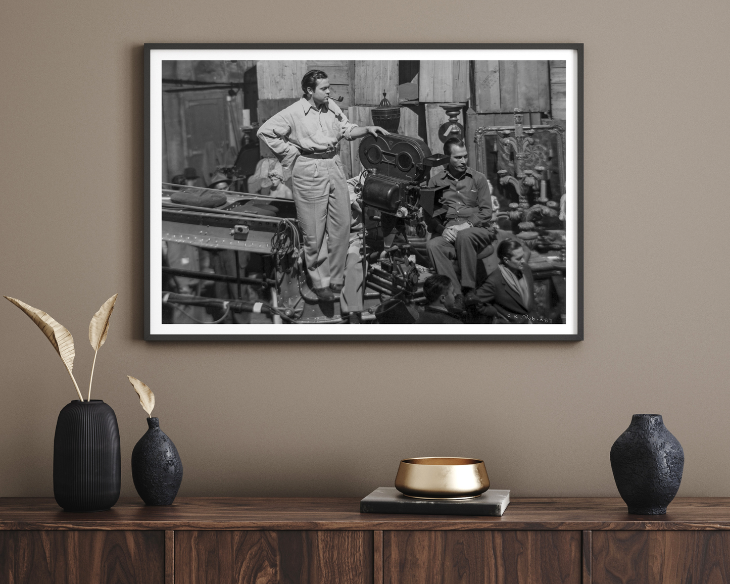 Orson Welles Filming Citizen Kane