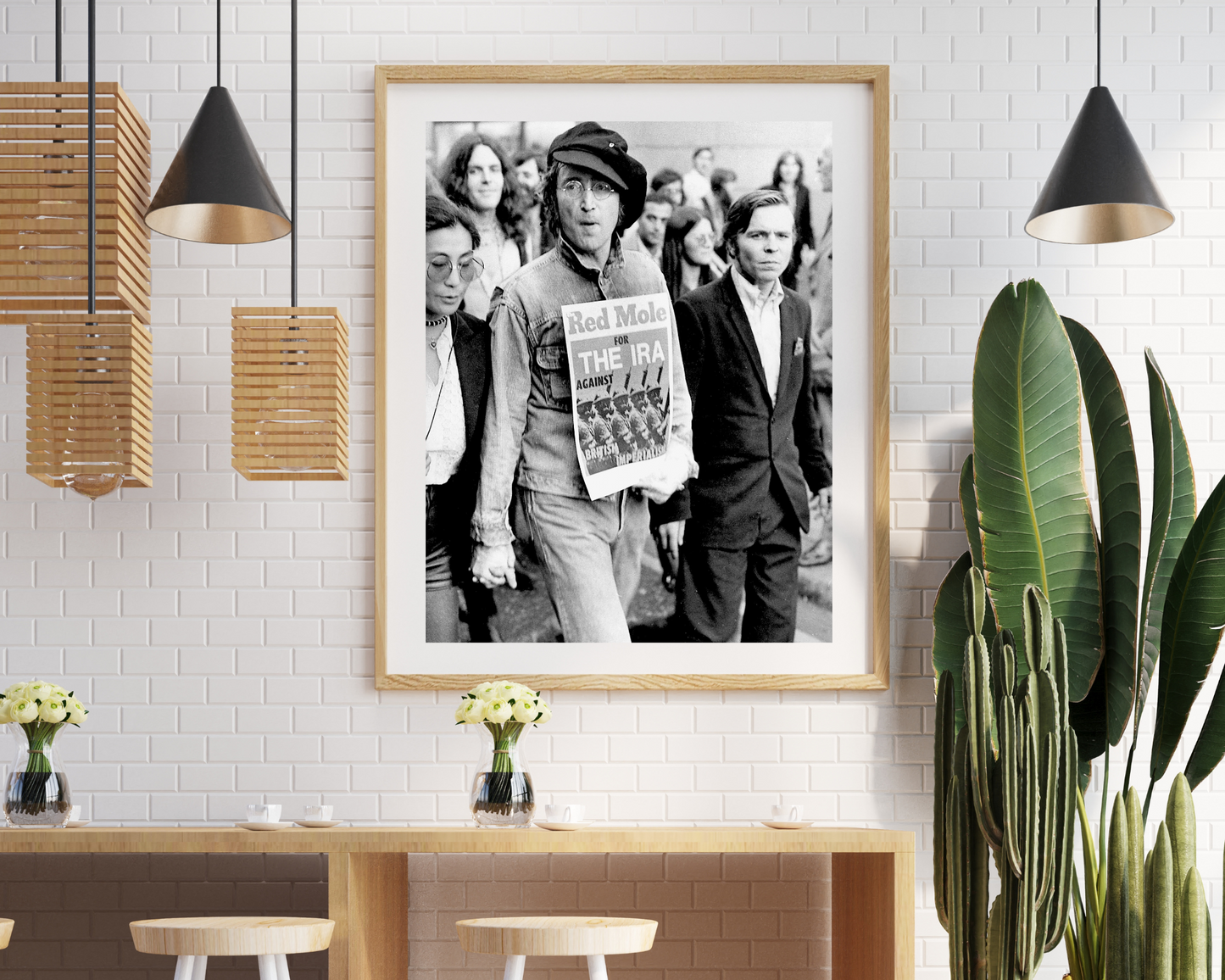 John Lennon and Yoko Ono in London, "OZ" Demo