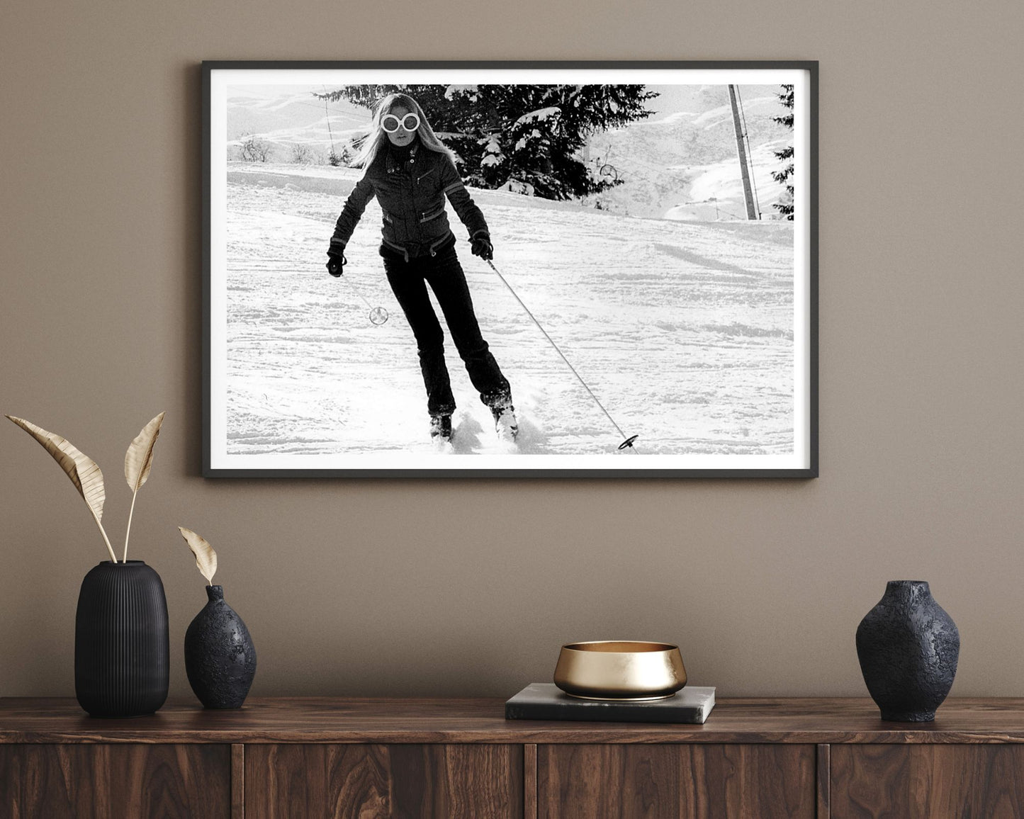 Brigitte Bardot Skiing