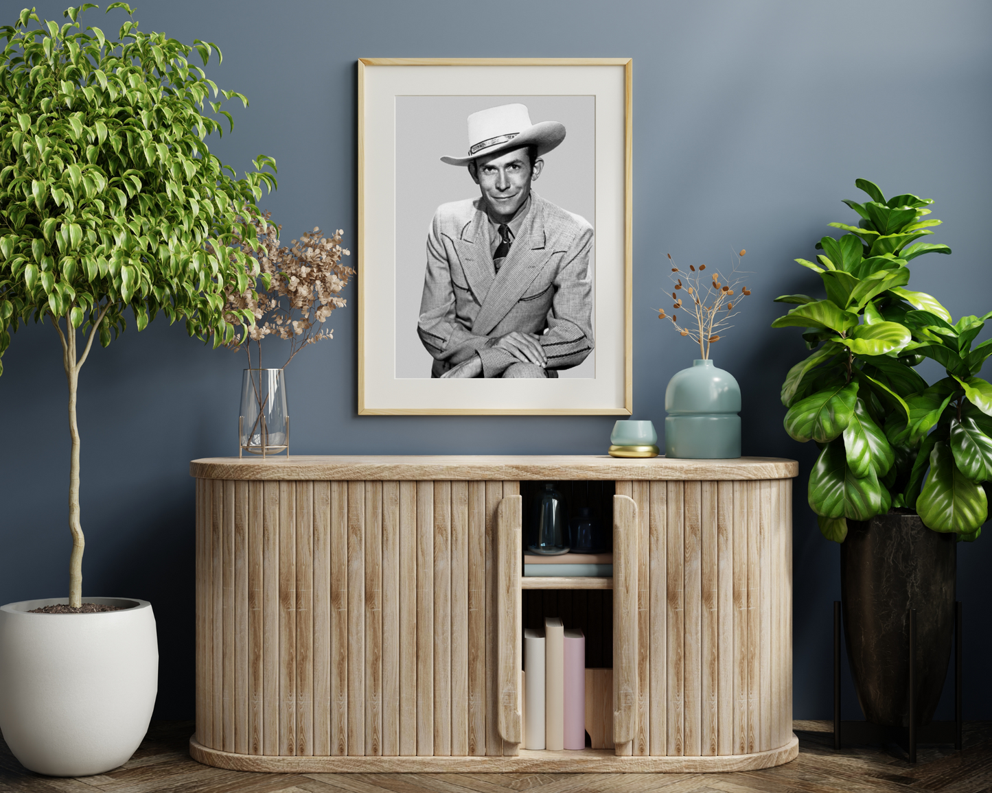 Johnny Cash spielt Mundharmonika