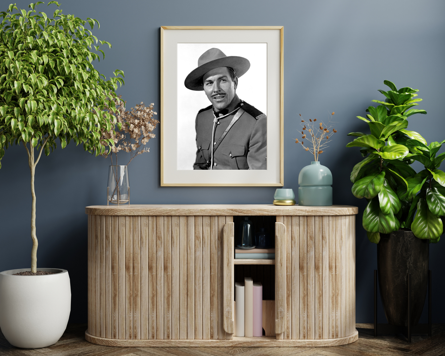 Johnny Cash joue de l'harmonica