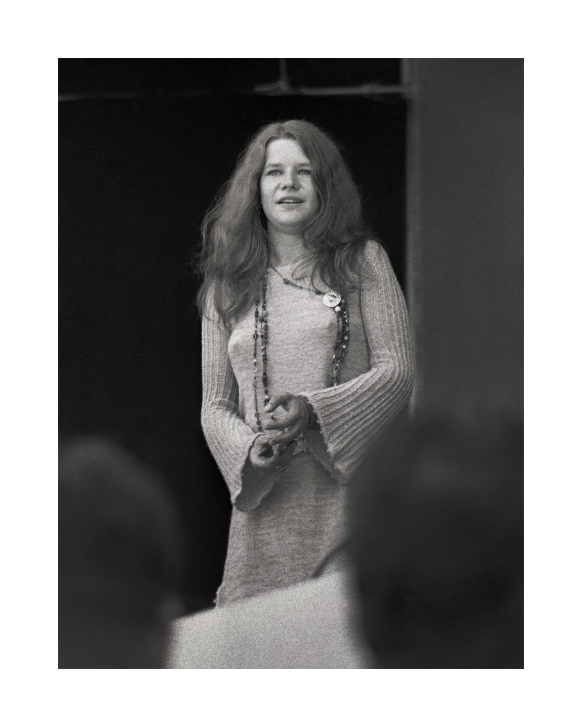 Janis Joplin Candid and Smiling at Monterey Pop