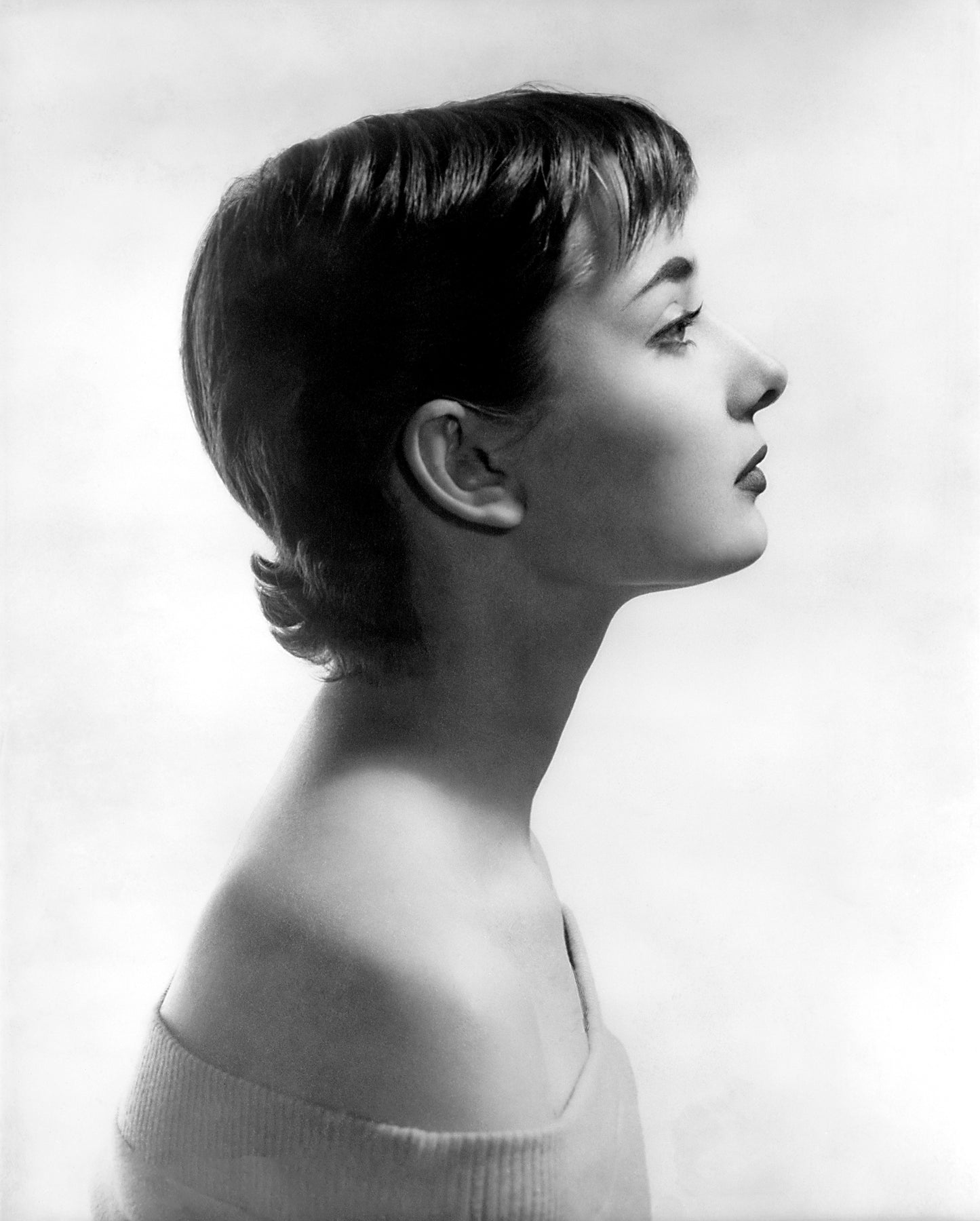 Audrey Hepburn Stunning Profile Portrait