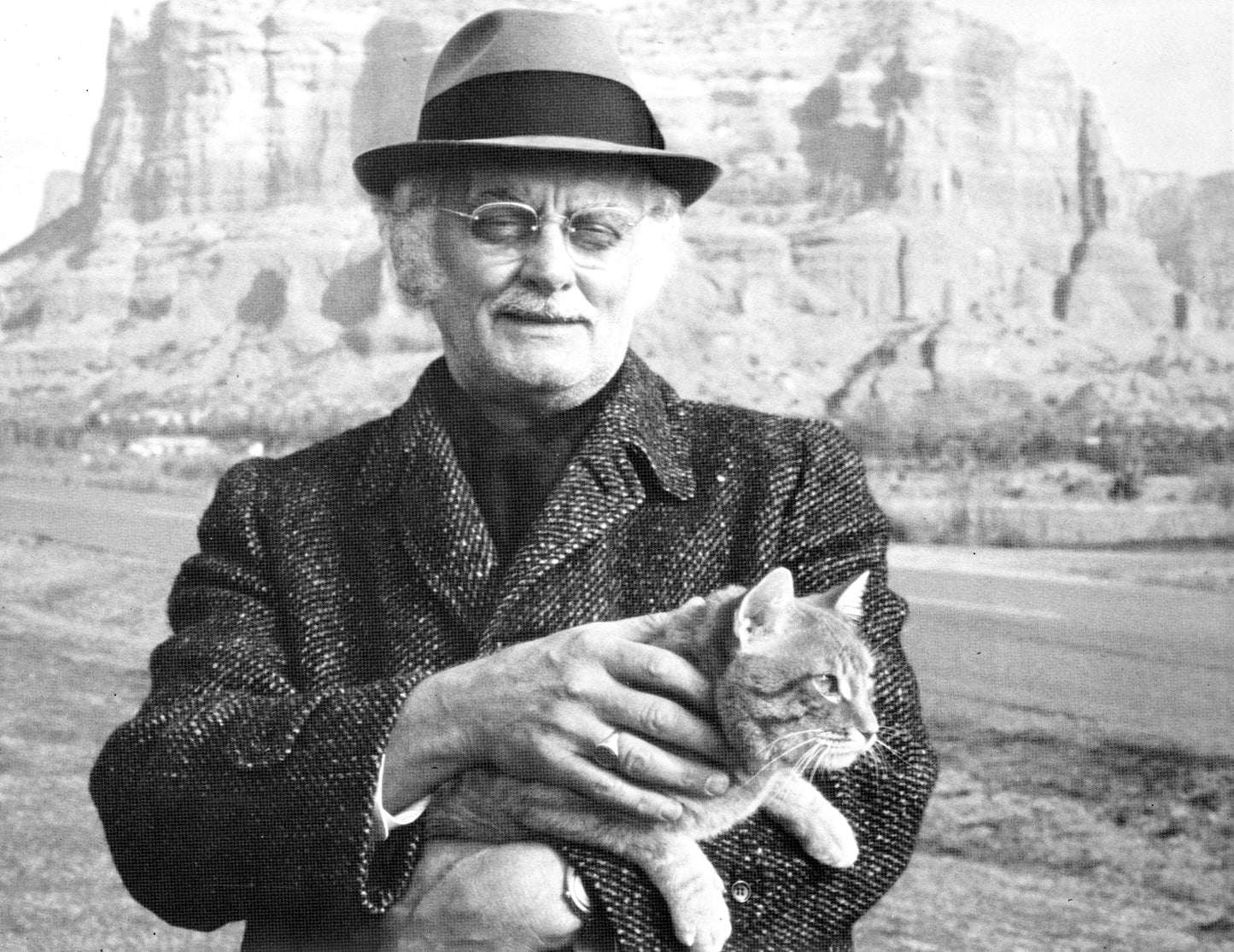 Art Carney with Cat