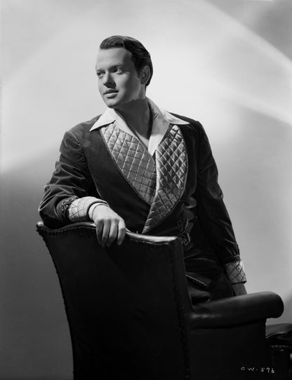 Orson Welles Posed in Smoking Jacket