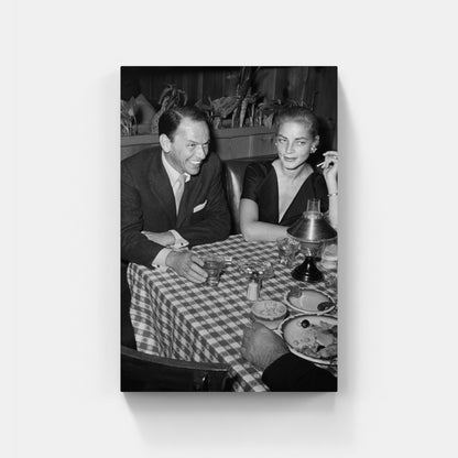 Frank Sinatra and Lauren Bacall at Villa Capri