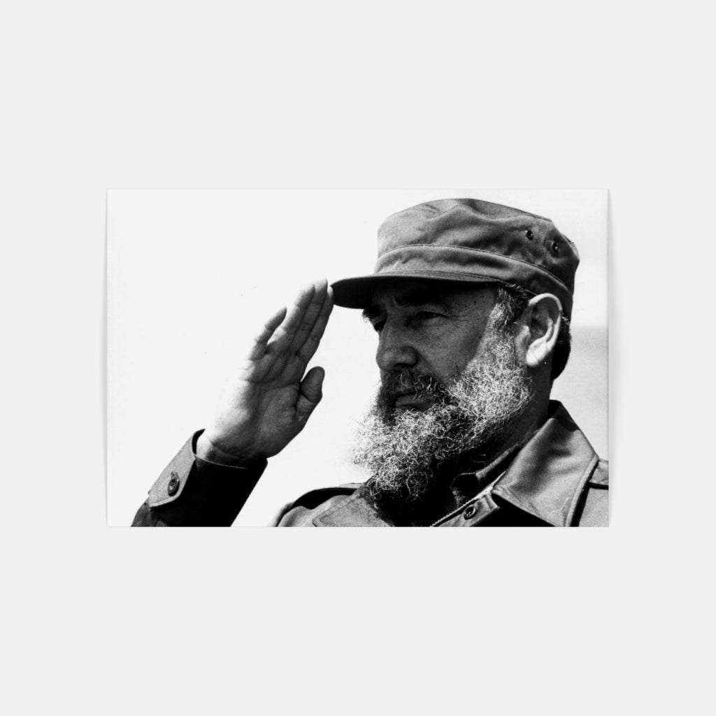 Fidel Castro Saluting