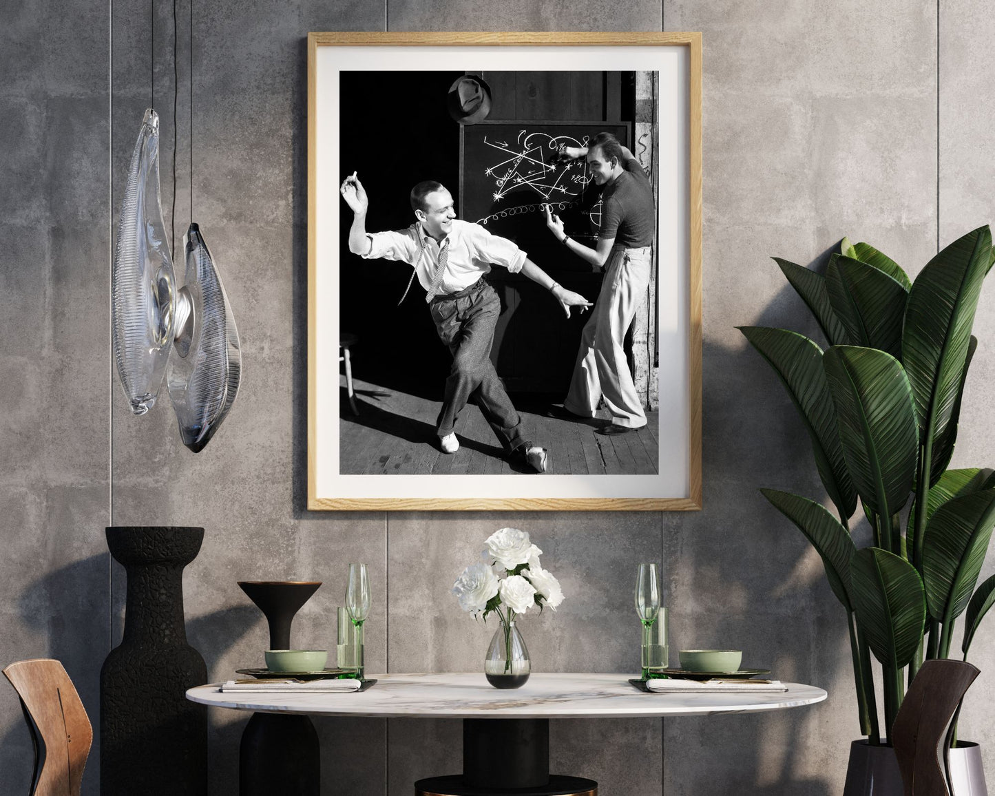 Fred Astaire planifie des mouvements de danse