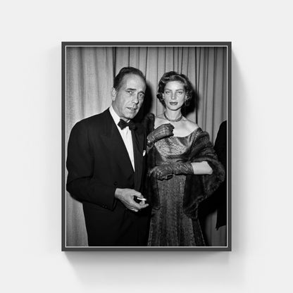 Humphrey Bogart and Lauren Bacall at Oscars