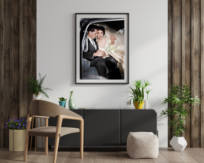 Elizabeth Taylor and Conrad Hilton on Their Wedding Day