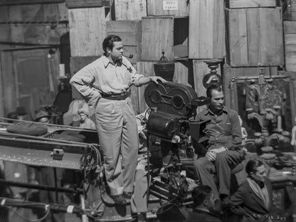 Orson Welles Filming Citizen Kane