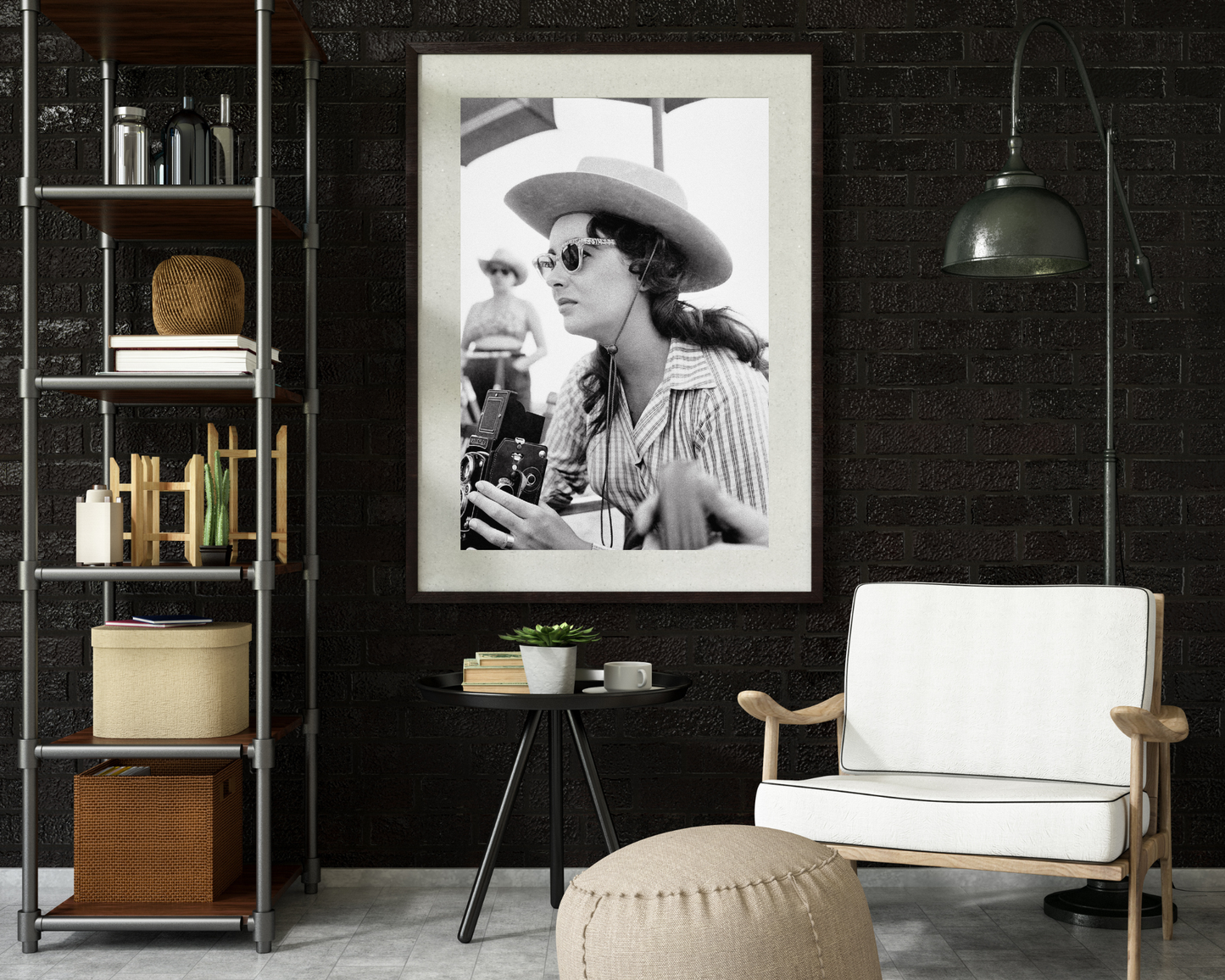 Elizabeth Taylor avec un appareil photo vintage