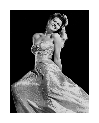 Rita Hayworth Smiling in Gown