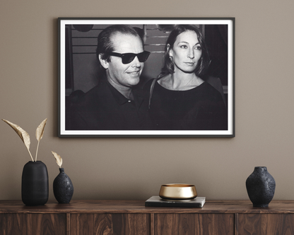 Candid Jack Nicholson and Anjelica Houston
