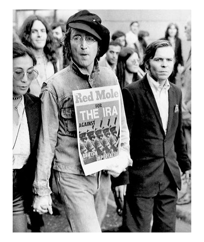 John Lennon and Yoko Ono in London, "OZ" Demo