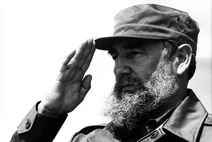 Fidel Castro Saluting