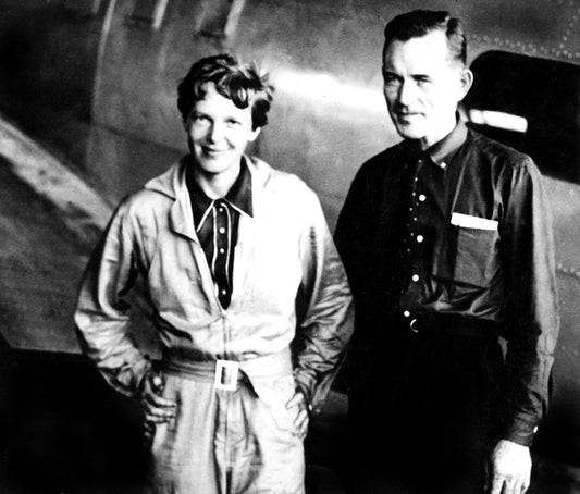 Amelia Earhart and Captain F. J Noonan