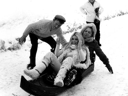 Brigitte Bardot Sledding